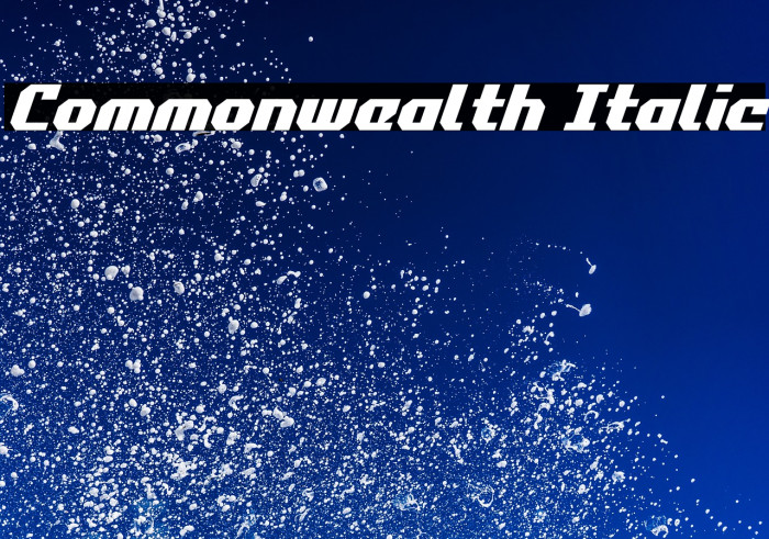 Commonwealth Italic Example 3