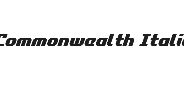 Commonwealth Italic Logo