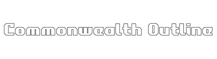 Commonwealth Outline  les polices de caractères gratuit tlcharger