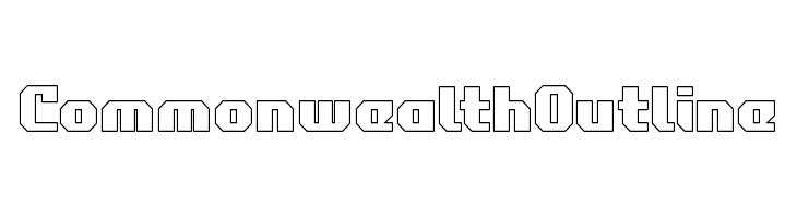 Commonwealth Outline  Descarca Fonturi Gratis