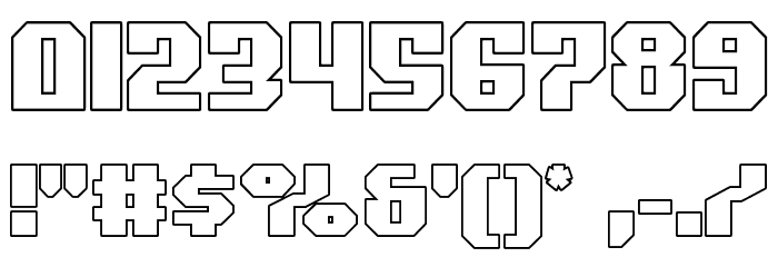 Commonwealth Outline Font OTHER CHARS