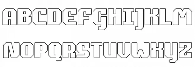 Commonwealth Outline Polices MAJUSCULES