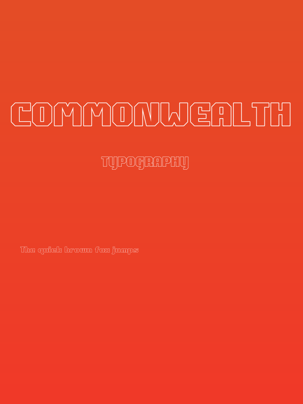 Commonwealth Outline Poster