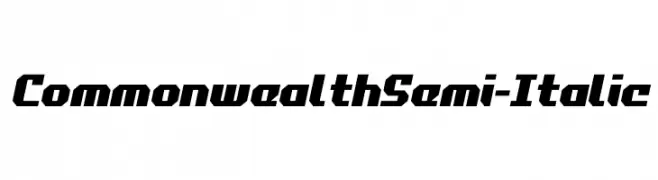 Commonwealth Semi-Italic  لخطوط تنزيل