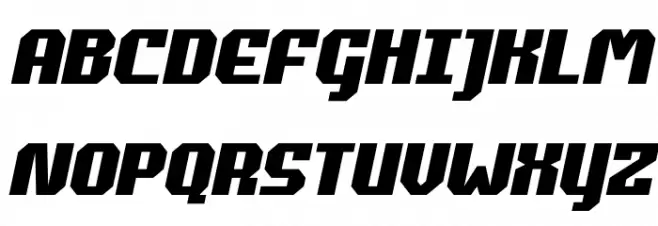 Commonwealth Semi-Italic 字体 大写
