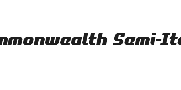 Commonwealth Semi-Italic Logo