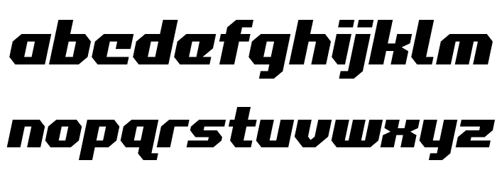 Commonwealth Semi-Italic Font LOWERCASE