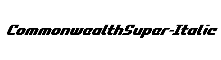 Commonwealth Super-Italic  免费字体下载
