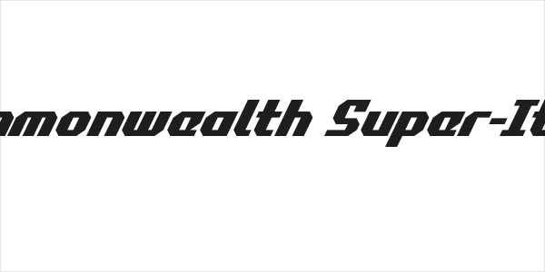 Commonwealth Super-Italic Logo