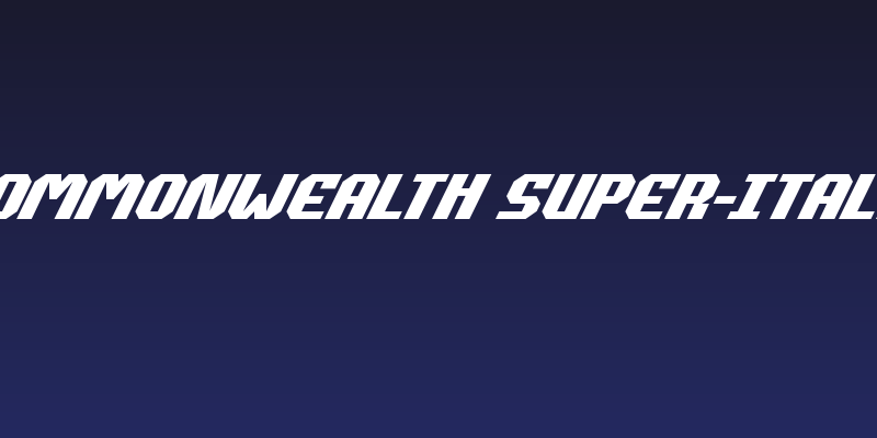 Commonwealth Super-Italic Social Header