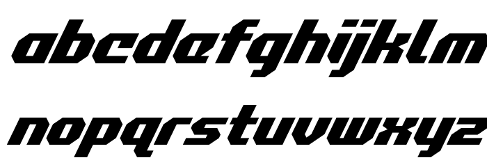 Commonwealth Super-Italic Font LOWERCASE