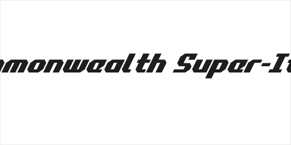Commonwealth Super-Italic Logo