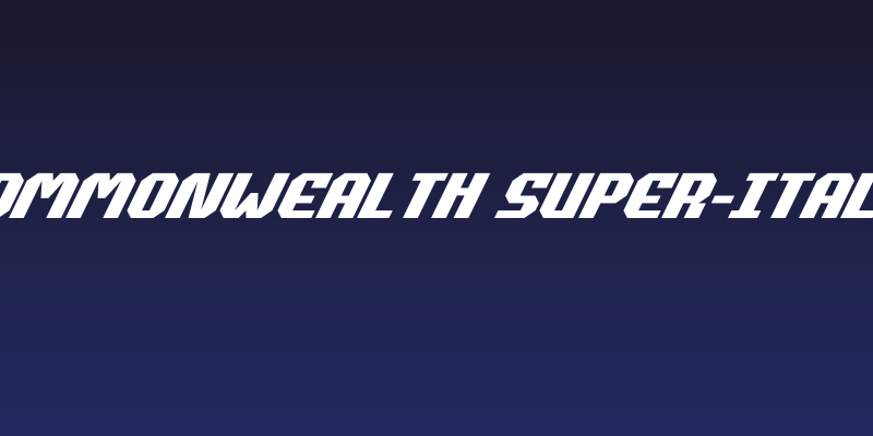 Commonwealth Super-Italic Social Header