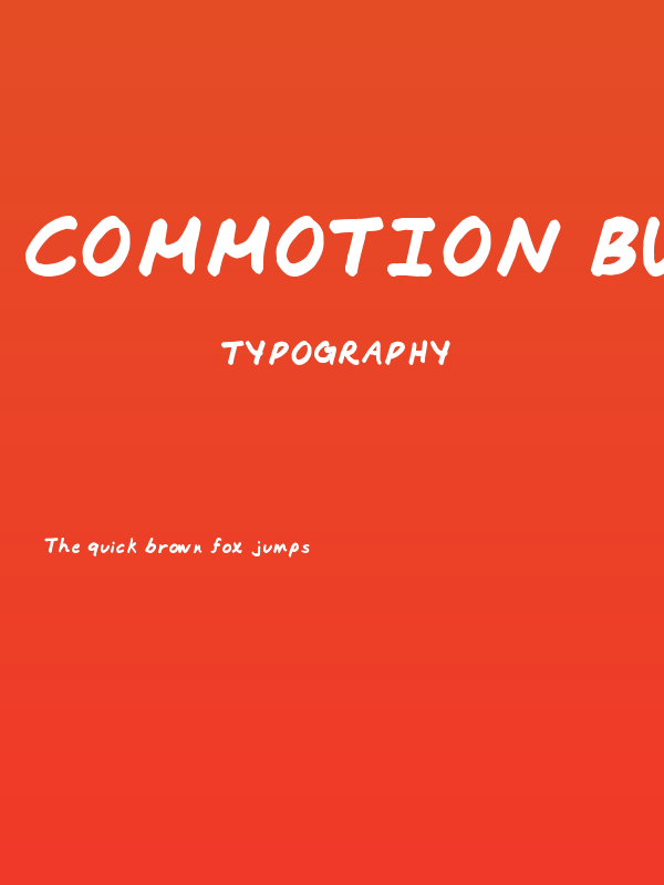 Commotion Business Poster
