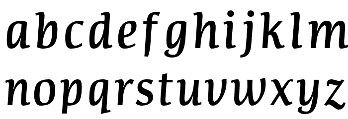 Communist Italic Font LOWERCASE