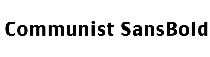 Communist SansBold Font