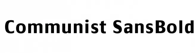 Communist SansBold  Frei Schriftart Herunterladen