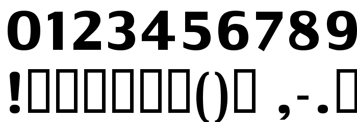 Communist SansBold フォント その他の文字