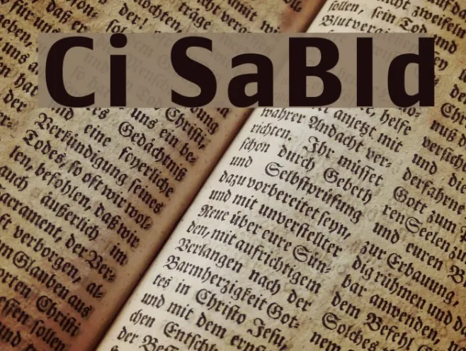 Communist SansBold Example 1