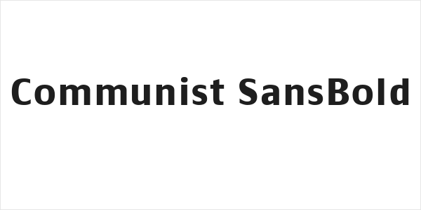 Communist SansBold Logo