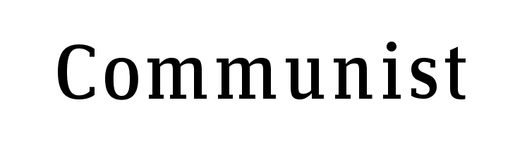 Communist Font