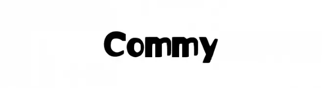 Commy  免费字体下载