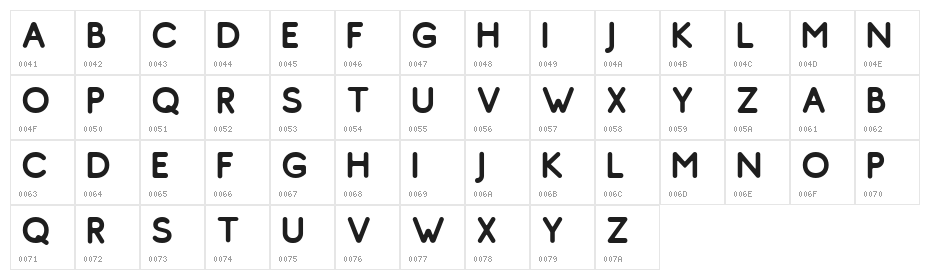 Comodo Free Regular Character Map