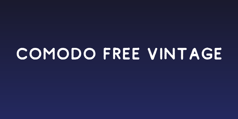 Comodo Free Vintage Social Header