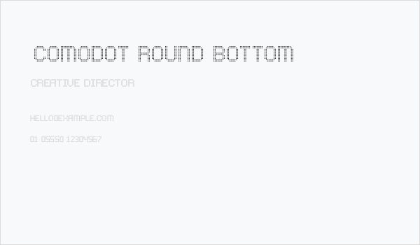 Comodot Round Bottom Business Card
