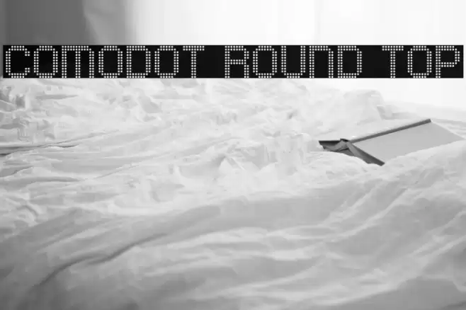 Comodot Round Top Font examples