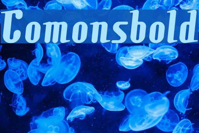 Comonsbold Font examples
