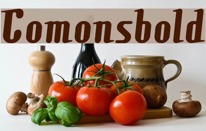 Comonsbold Font examples