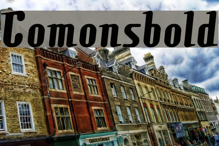 Comonsbold Font examples