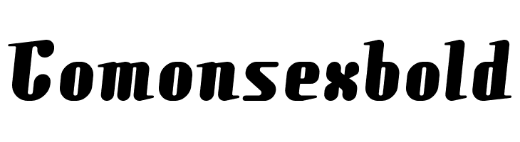 Comonsexbold  नि: शुल्क फ़ॉन्ट्स डाउनलोड