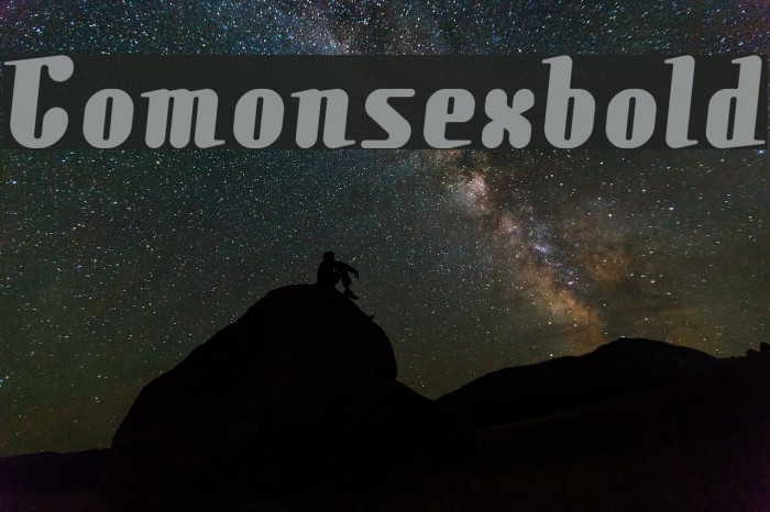 Comonsexbold Font examples