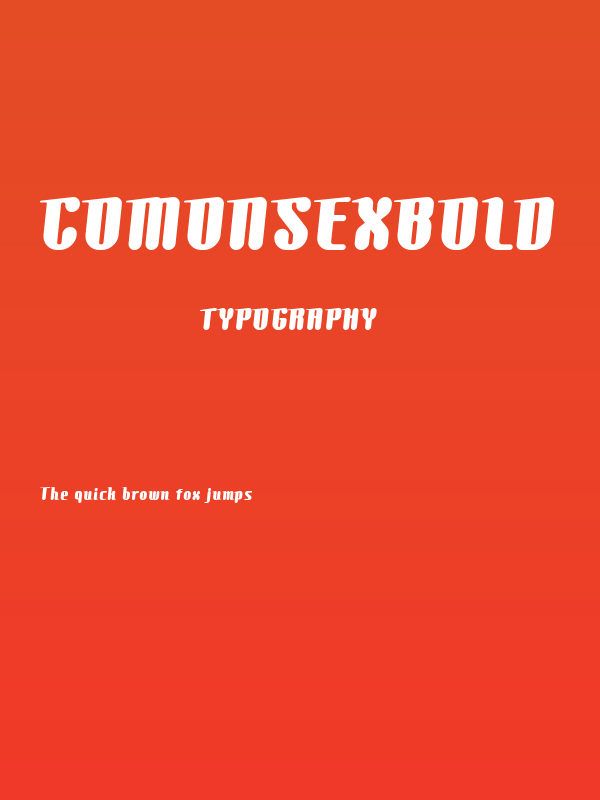 Comonsexbold Poster