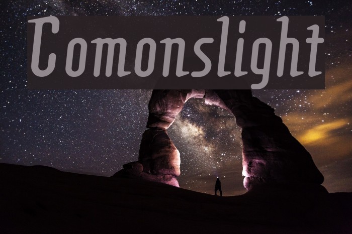 Comonslight Schriftart examples