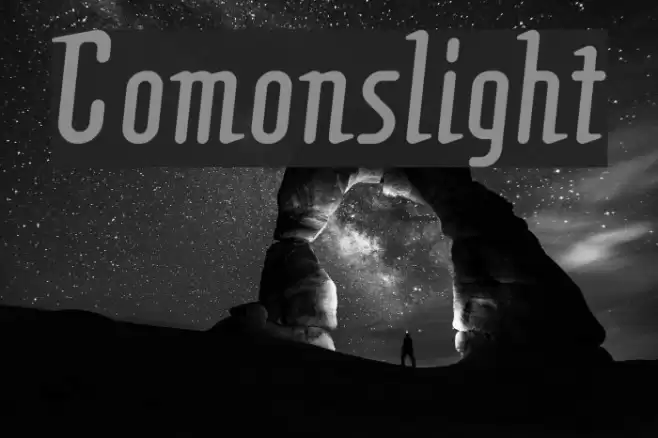 Comonslight Font examples