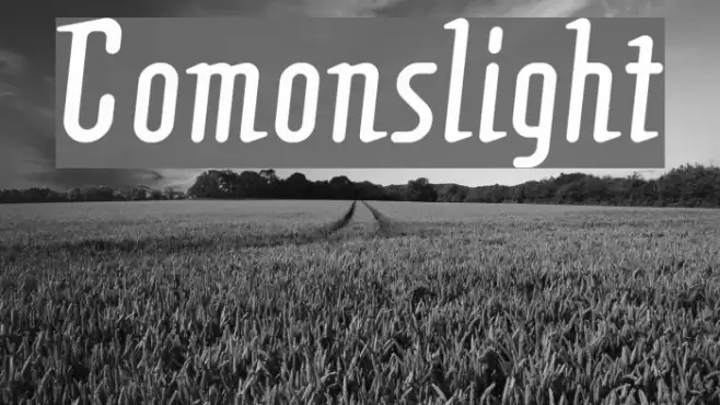 Comonslight Font examples