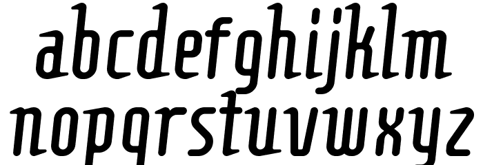 Comonslight Schriftart Kleinbuchstaben