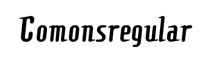 Comonsregular Font