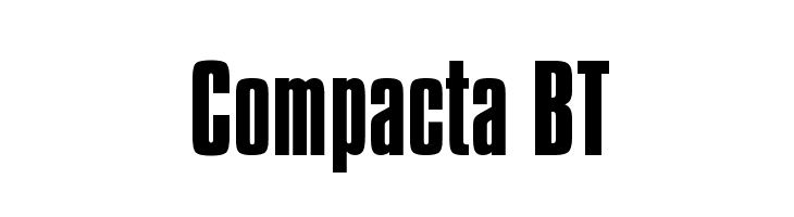 Compacta BT Font - FFonts.net