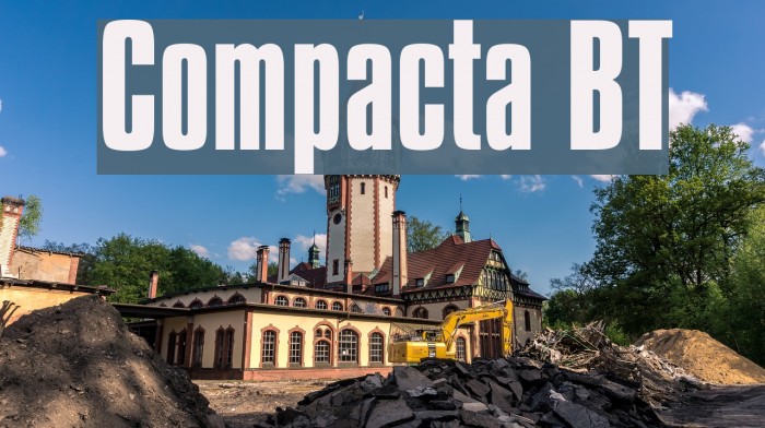 Compacta BT फ़ॉन्ट examples