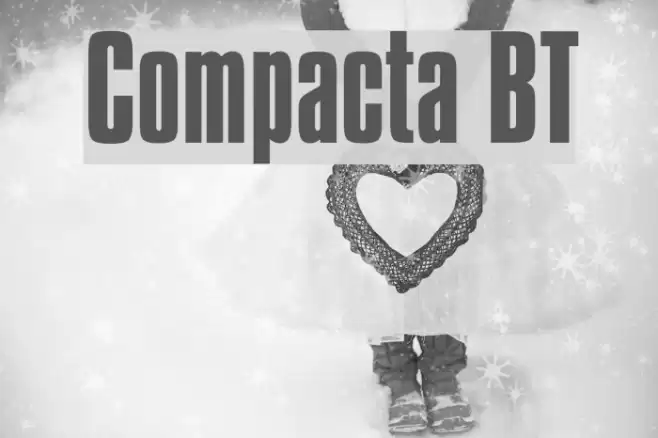 Compacta BT फ़ॉन्ट examples