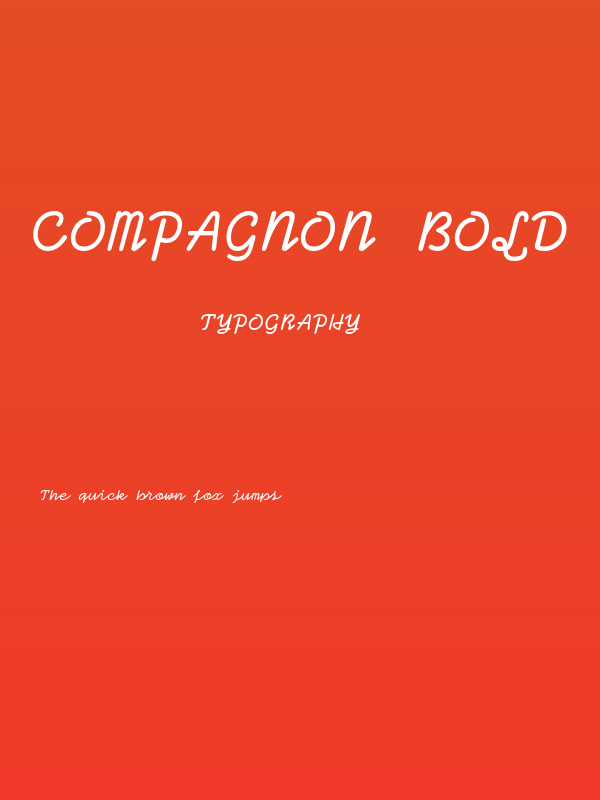 Compagnon Bold Poster