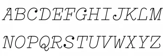 Compagnon Light Italic फ़ॉन्ट अपरकेस