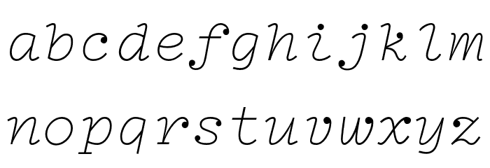 Compagnon Light Italic Font LOWERCASE