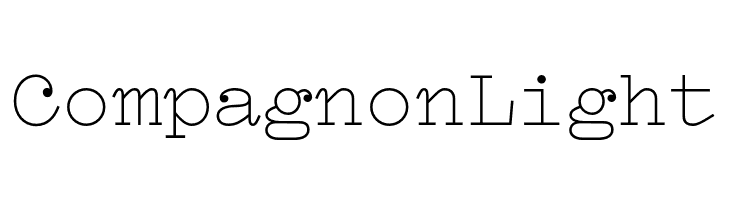 Compagnon Light  font caratteri gratis