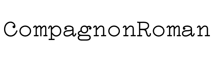 Compagnon Roman  フリーフォントのダウンロード