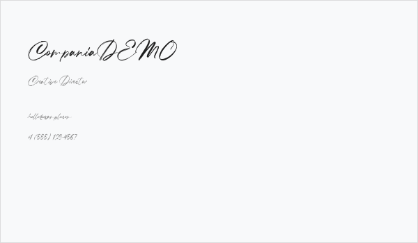 CompaniaDEMO Business Card